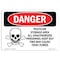 Signmission OSHA Danger Sign, 7" Height, 10" Width, Aluminum, Pesticide Storage Area, Landscape, L-1523 OS-DS-A-710-L-1523 - alternate 1